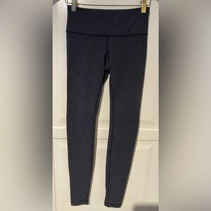 Lululemon Wunder Under Leggings Heather Black Sz 4